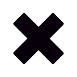 AFRUNDET X-form 15cmx15cmx5cm (30 stk. i pakke)