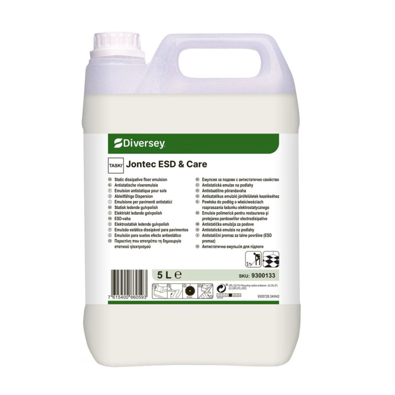 TASKI Jontec ESD &amp; Care 2x5L - Statisk ledende gulvpolish