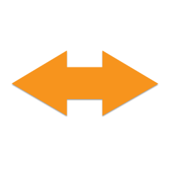 DOBBELTPIL 71cmx33cm / stilk 12cm (3 stk. i pakke)	