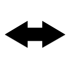 DOBBELTPIL 71cmx33cm / stilk 12cm (3 stk. i pakke)	