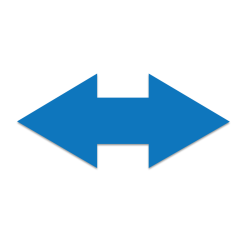 DOBBELTPIL 71cmx33cm / stilk 12cm (3 stk. i pakke)	