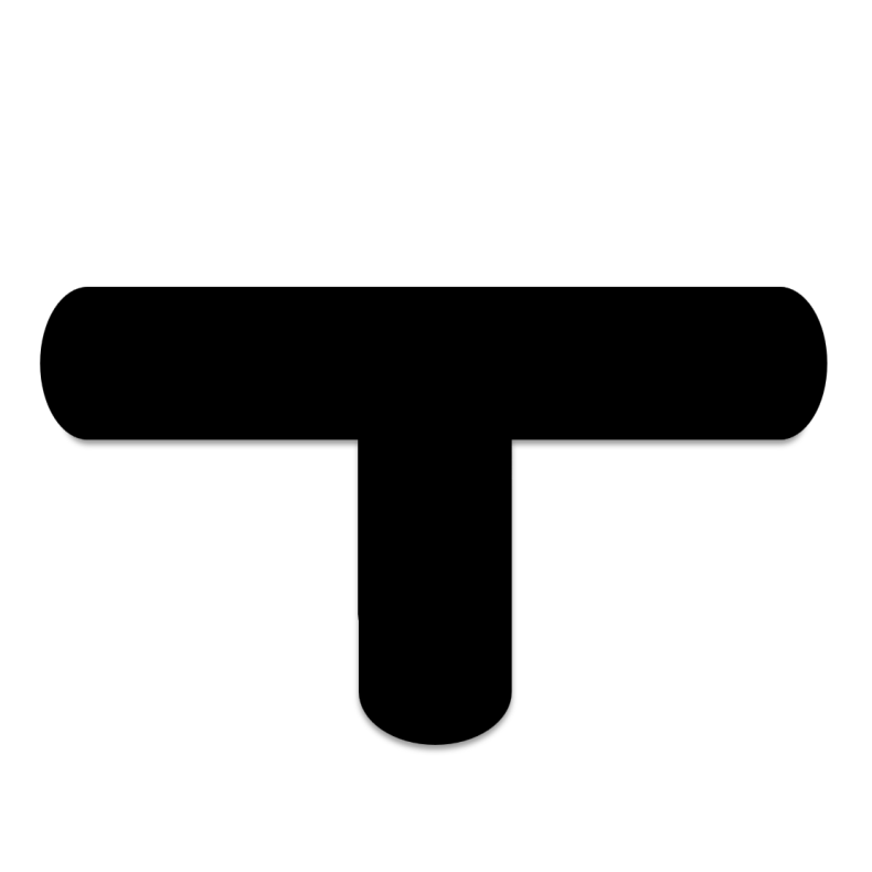 AFRUNDET T-form