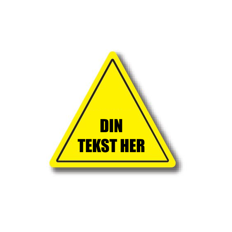 TREKANTEDE ADVARCELSSKILT