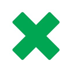 AFRUNDET X-form 15cmx15cmx5cm (30 stk. i pakke)