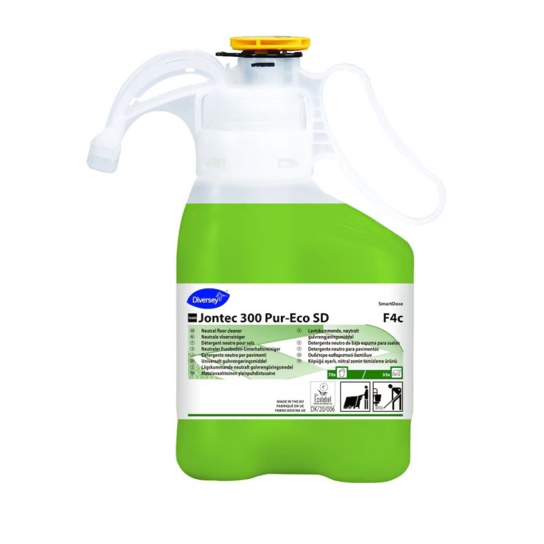 Lavtskummende neutralt gulvrengringsmiddel til  PU-gulve