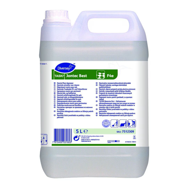 Neutral lavtskummende olie- og fedtfjerner til epoxygulve