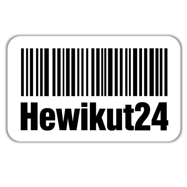 SELVKLBENDE STREGKODE HVID