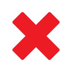 AFRUNDET X-form 15cmx15cmx5cm (30 stk. i pakke)